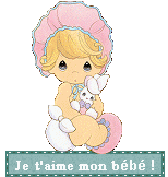 Gif animé je t'aime mon bébé